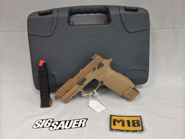 Sig Sauer P320 M18 9mm Pistol with Case and Accessories