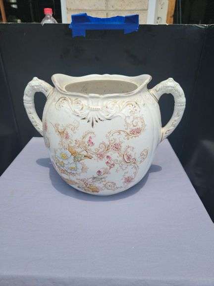 Laughlin Floral Decorated Ceramic Chamber Pot image