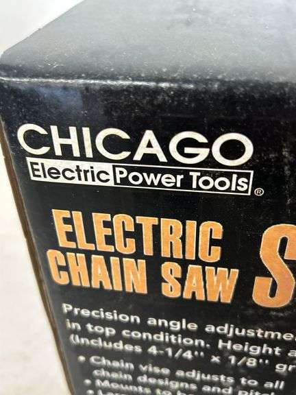 Chicago Electric Power Tools Electric Chain Saw Sharpener - UNOPENED
