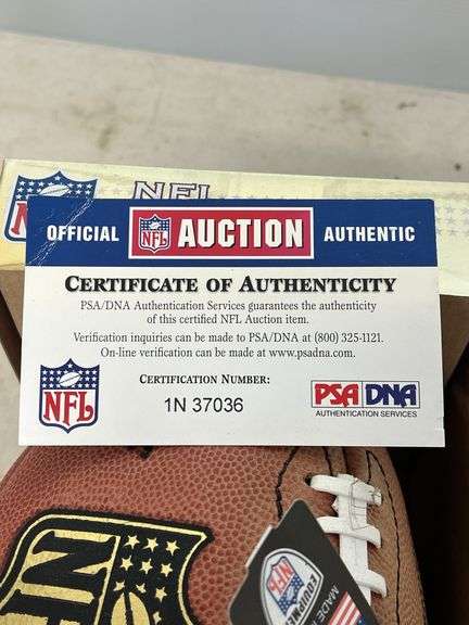 Dewayne White Detroit Lions Signed NFL Football with COA