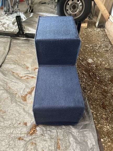 Two-Step Pet Stairs with Carpeted Treads