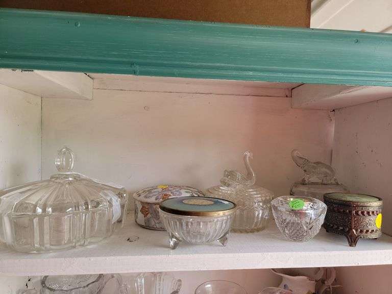 Collection of Decorative Glass and Metal Boxes image