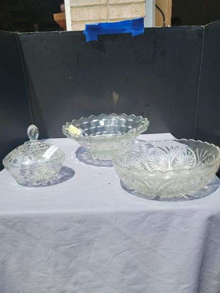 Pressed Glass Bowls & Candy Dish image
