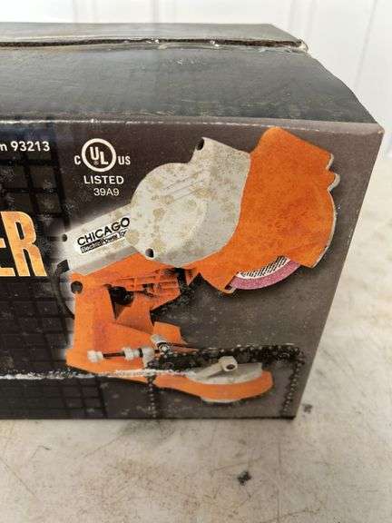 Chicago Electric Power Tools Electric Chain Saw Sharpener - UNOPENED