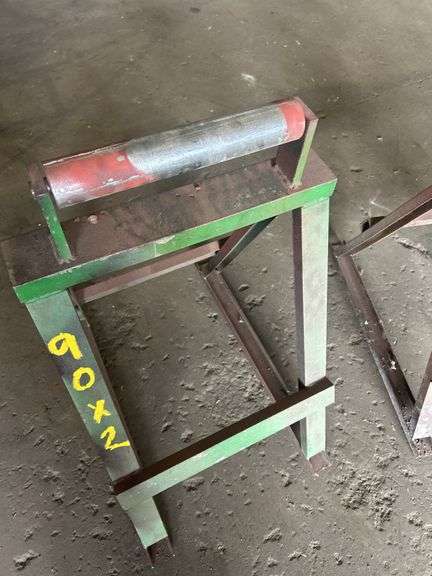 Pair of Metal Pipe Roller Stands