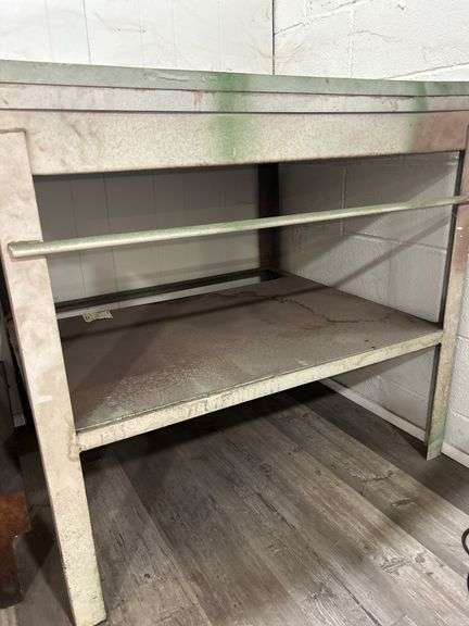 Industrial Metal Work Table