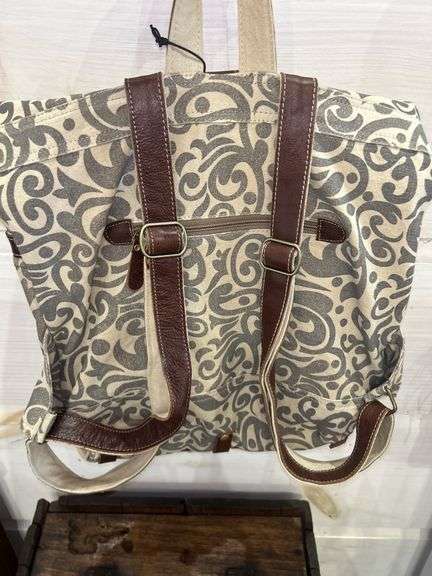 Myra Bag Canvas and Hair Hide Backpack
