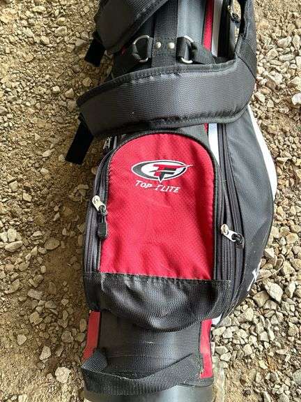 Top Flite Golf Bag with Assorted Clubs