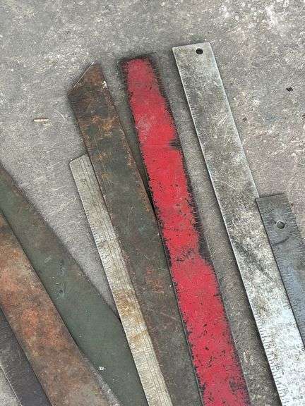 Lot of Assorted Metal Rulers and Squares