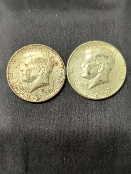 1964 Kennedy Half Dollars - Lot of Two image