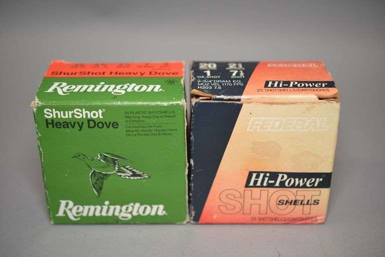 2 Full Boxes Of 20 Guage Shotgun Shells,