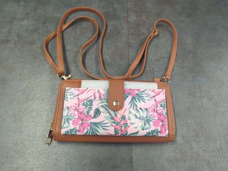 Floral Print Wallet/Crossbody Bag image