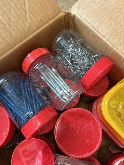 Box of Mixed Fasteners - Screws, Nails, Bolts