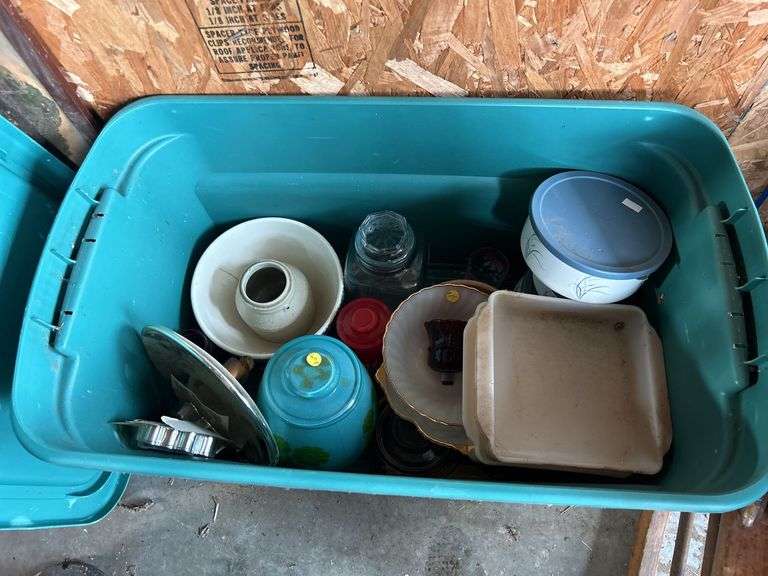 Mixed Collection of Home Goods including Fire King Dish image