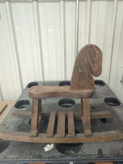 Handcrafted Wooden Rocking Horse image