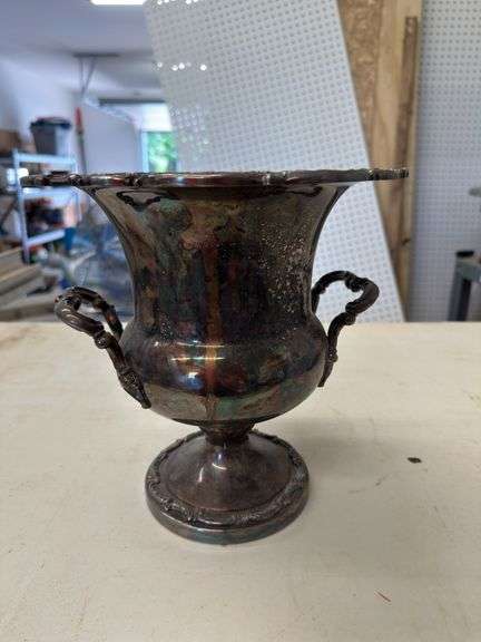 Silver Plated Two Handled Urn image