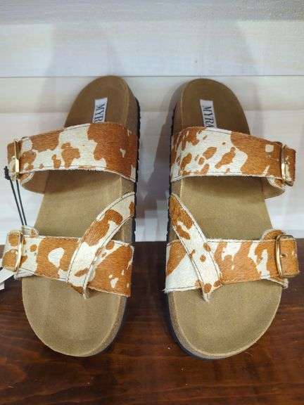 MYRA Cuddle Leather Sandals - Size 9 image