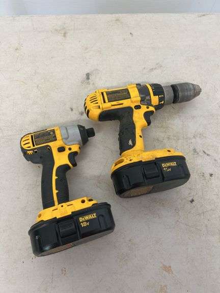 DeWalt 18V Cordless Drill and Impact Driver Set