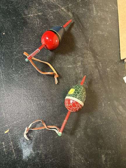 Pair of Hand Painted Fishing Floats image