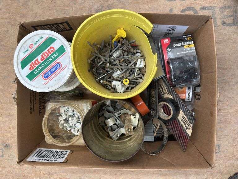 Assorted Hardware - Nails, Staples, Connectors, and More image