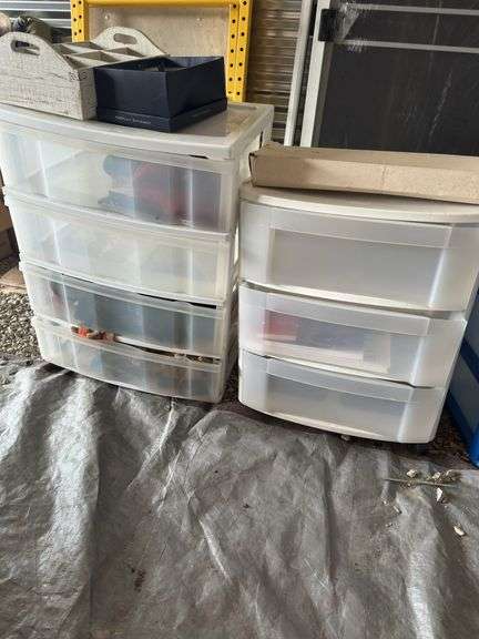 Storage Drawers with Contents: Gloves, Hats, Books and More image