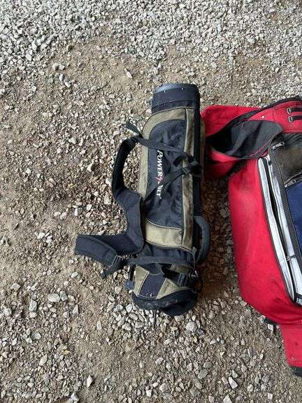 Two Golf Bags with Golf Balls