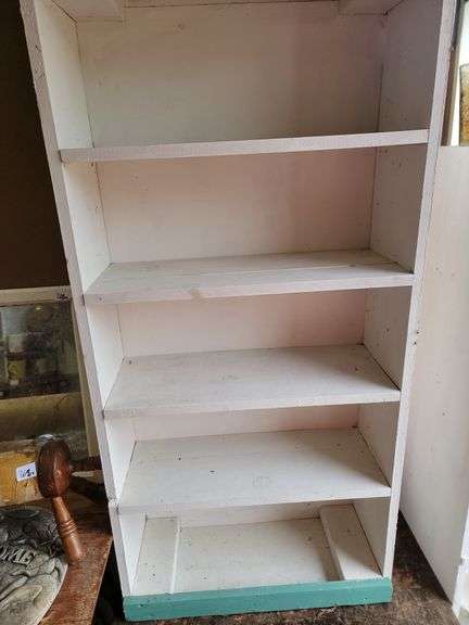 Painted Wood Shelving Unit image