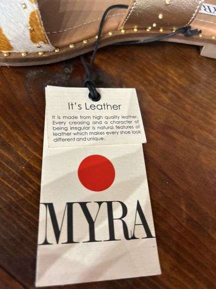 MYRA Leather & Cowhide Sandals
