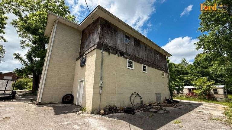 Two Story Garage Building & Lot