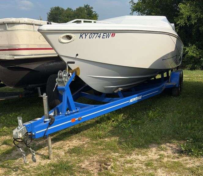 L15D 2000 BAJA OUTLAW BOAT WITH TRAILER (BOTH HAVE TITLES) image