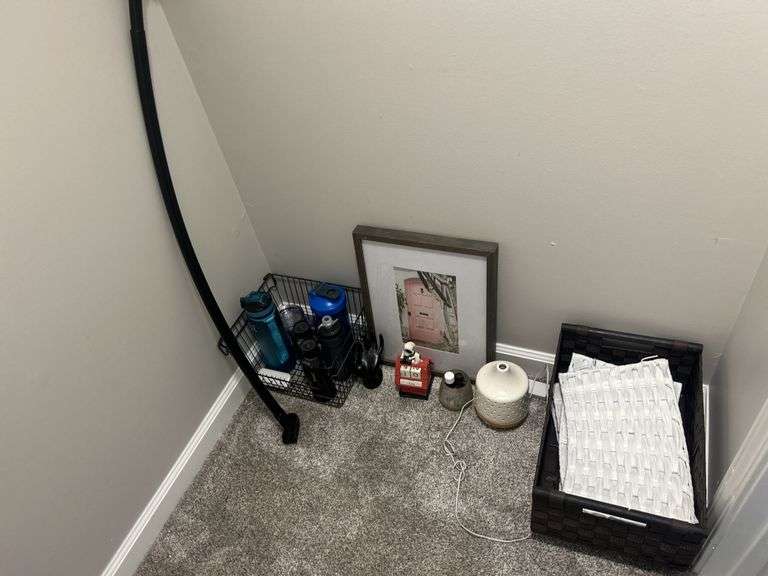 Household Miscellaneous Items: Picture Frame, Water Bottles, Diffuser, Baskets, and More image