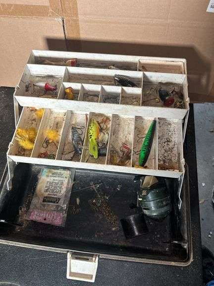 Adventurer Tackle Box with Lures and Reel image