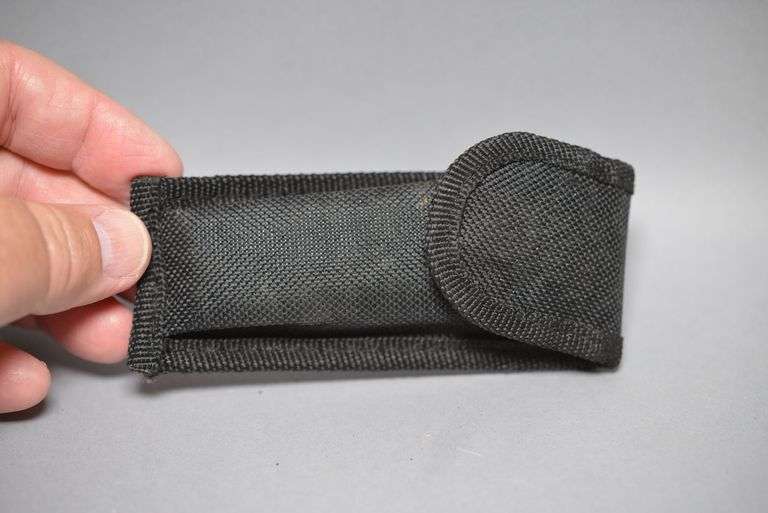 Kissing Crane Coal Miner Knife With Nylon Belt Sheath,