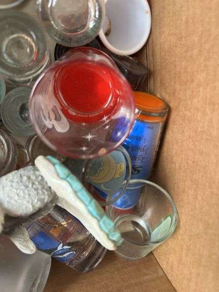 Box of Various Shot Glasses
