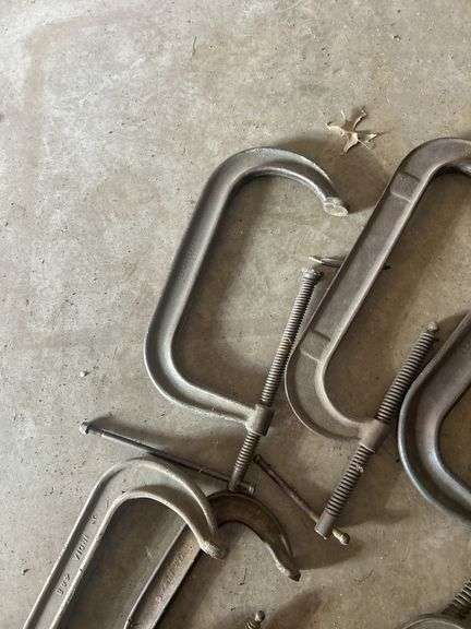 6 Metal C-Clamps