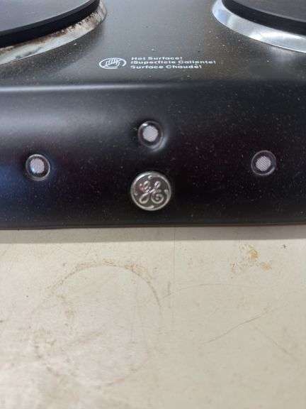 GE Double Burner Hot Plate & Griddle Pan