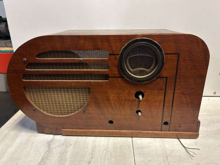 Philco Radio Wood Cabinet image