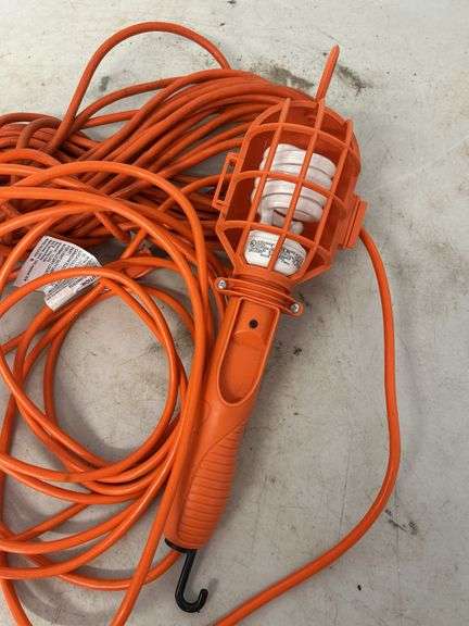 Orange Work Light with Extension Cord