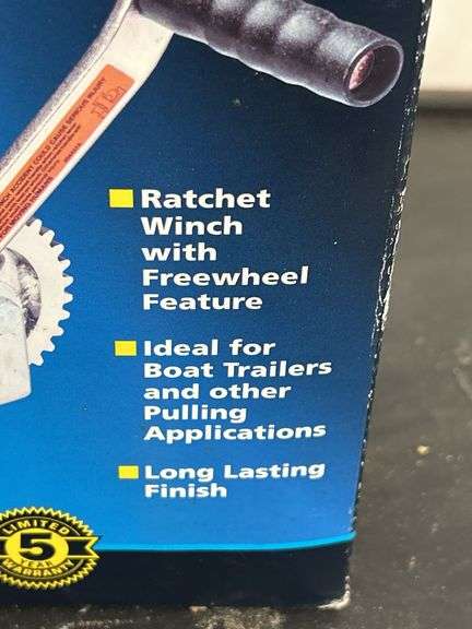 Standard Duty Pulling Winch Ratchet with Freewheel Feature
