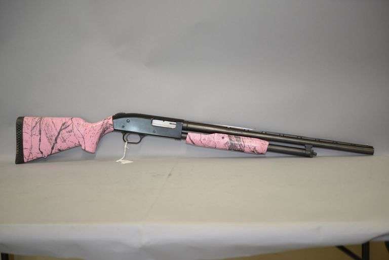 Mossberg Model 500 Pump Shotgun In 20 Gauge With Pink Camo, image
