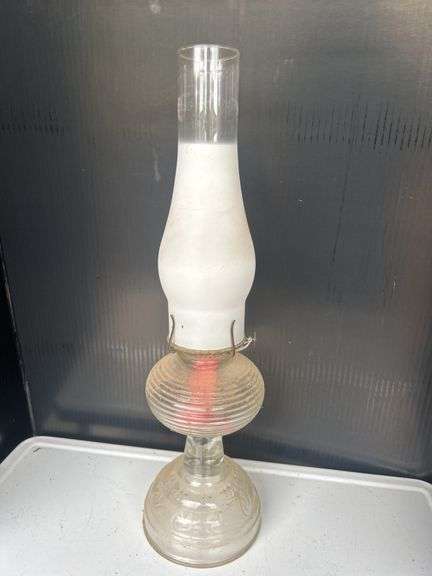 Clear Glass Kerosene Lamp with Chimney image