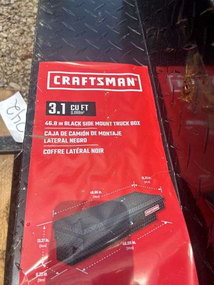Craftsman 46.8" Black Side Mount Truck Bed Tool Box