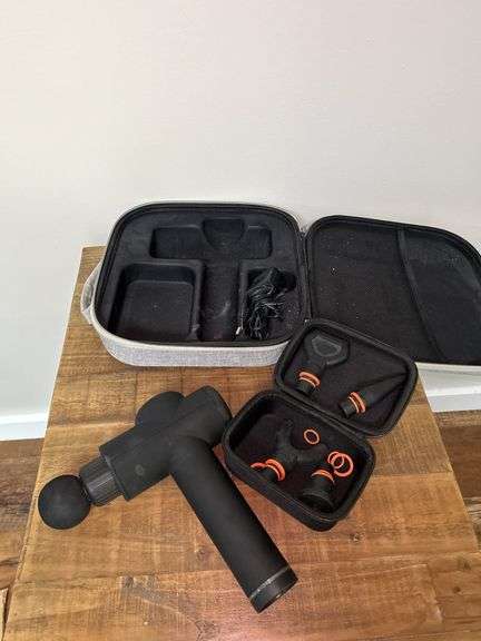 Sharper Image Massage Gun with Attachments image