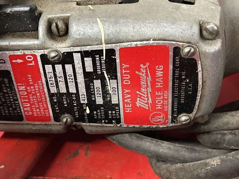 Milwaukee Hole Hawg Heavy Duty Drill w/ Case