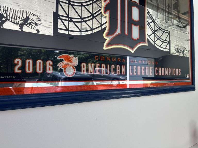 Budweiser Bud Light Detroit Tigers 2006 American League Champions Mirror