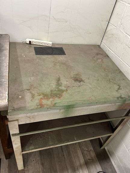 Industrial Metal Work Table
