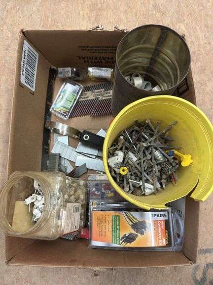 Assorted Hardware - Nails, Staples, Connectors, and More