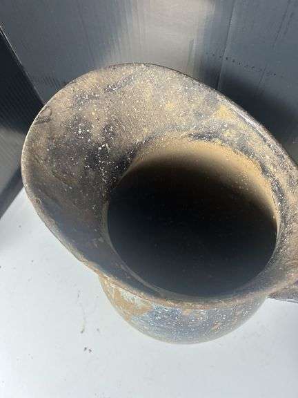 USN Vollrath Co. Black Speckled Enamel Pitcher image