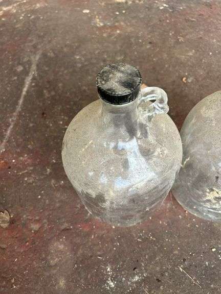 Pair of One Gallon Glass Jugs