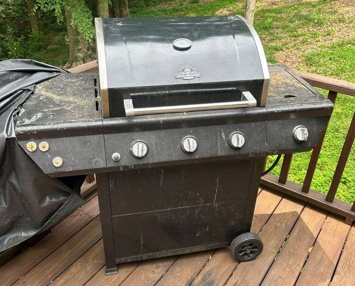 GrillMaster 4-Burner Gas Grill with Cover image